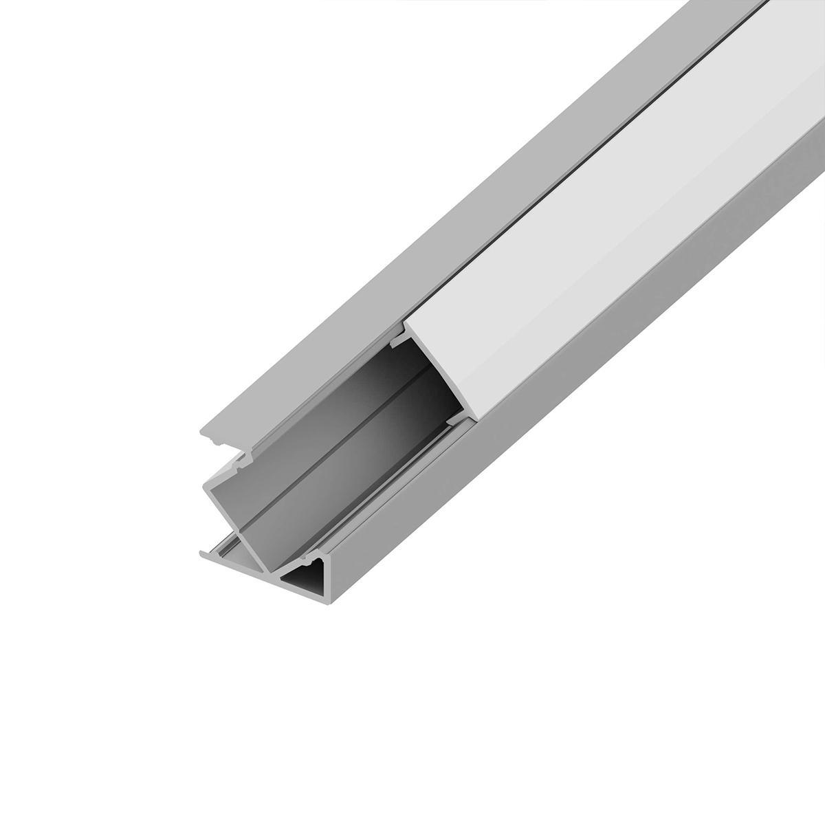 Recessed Mounted LED Strip Channels With Regressed Cover