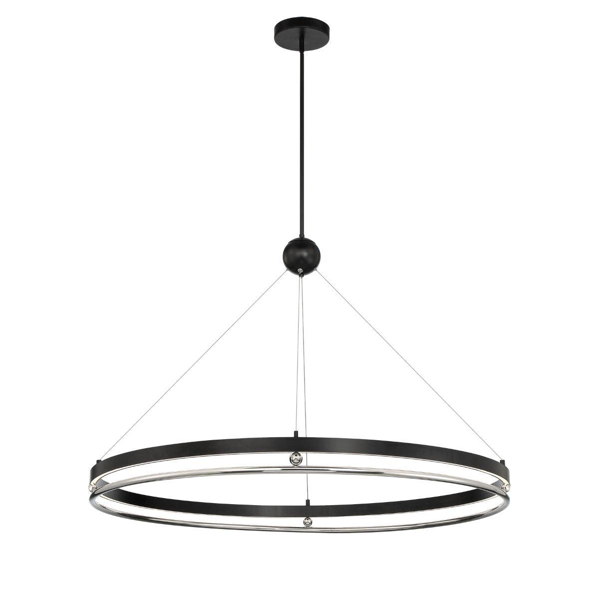 Grande Illusion 49 in. LED Pendant Light Polished Nickel Finish