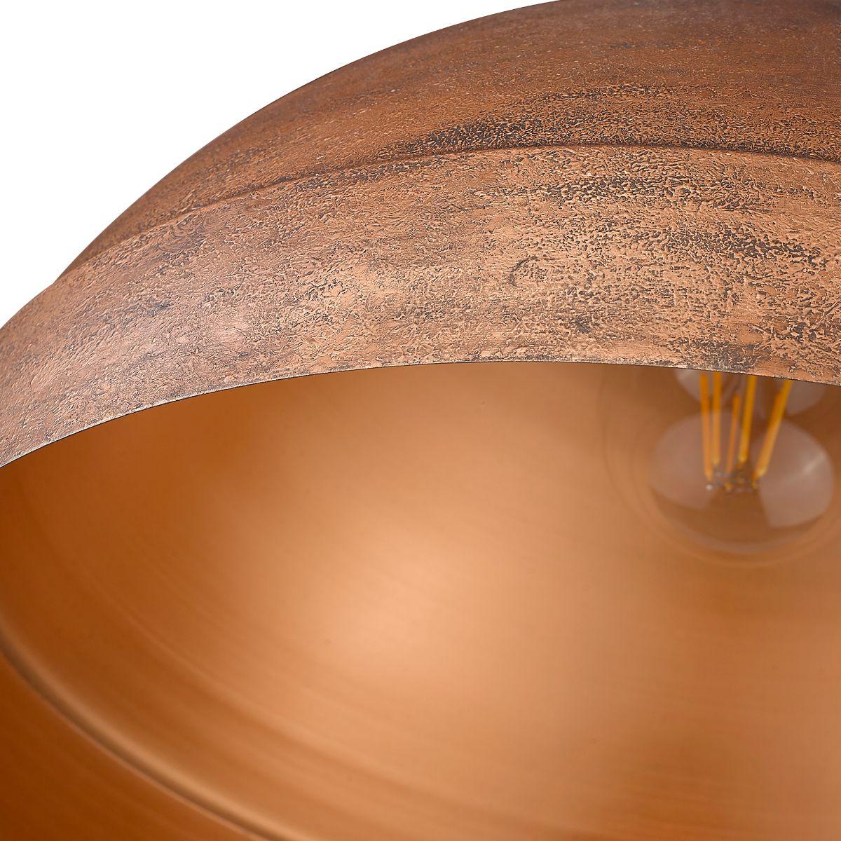 Lincoln 17 in. Pendant Light Copper Finish - Bees Lighting