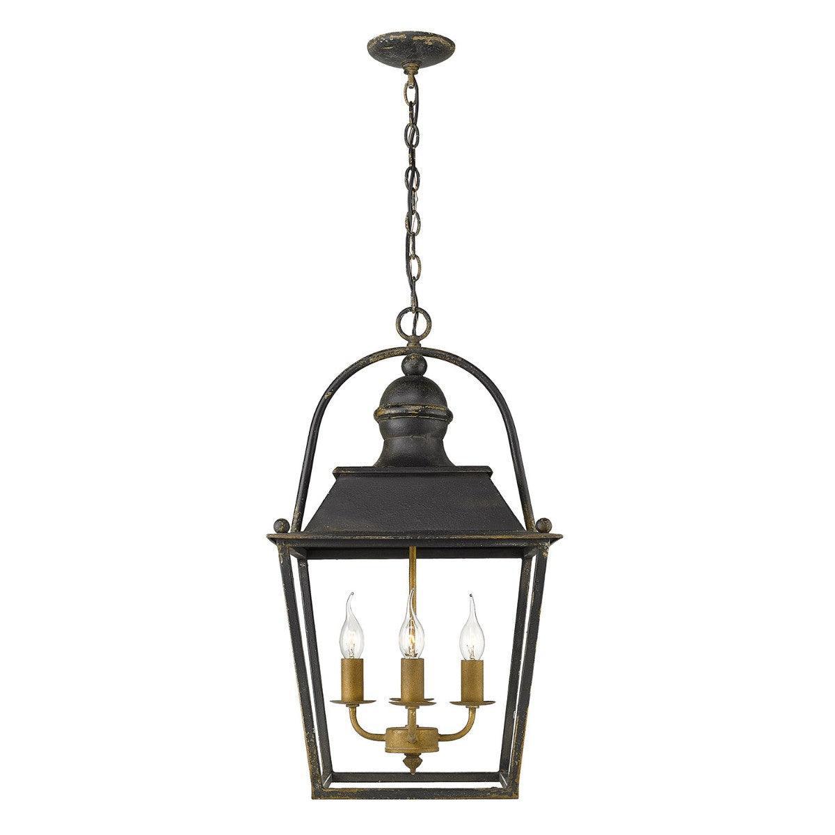 Christoff 15 in. 4 Lights Pendant Light Black finish - Bees Lighting