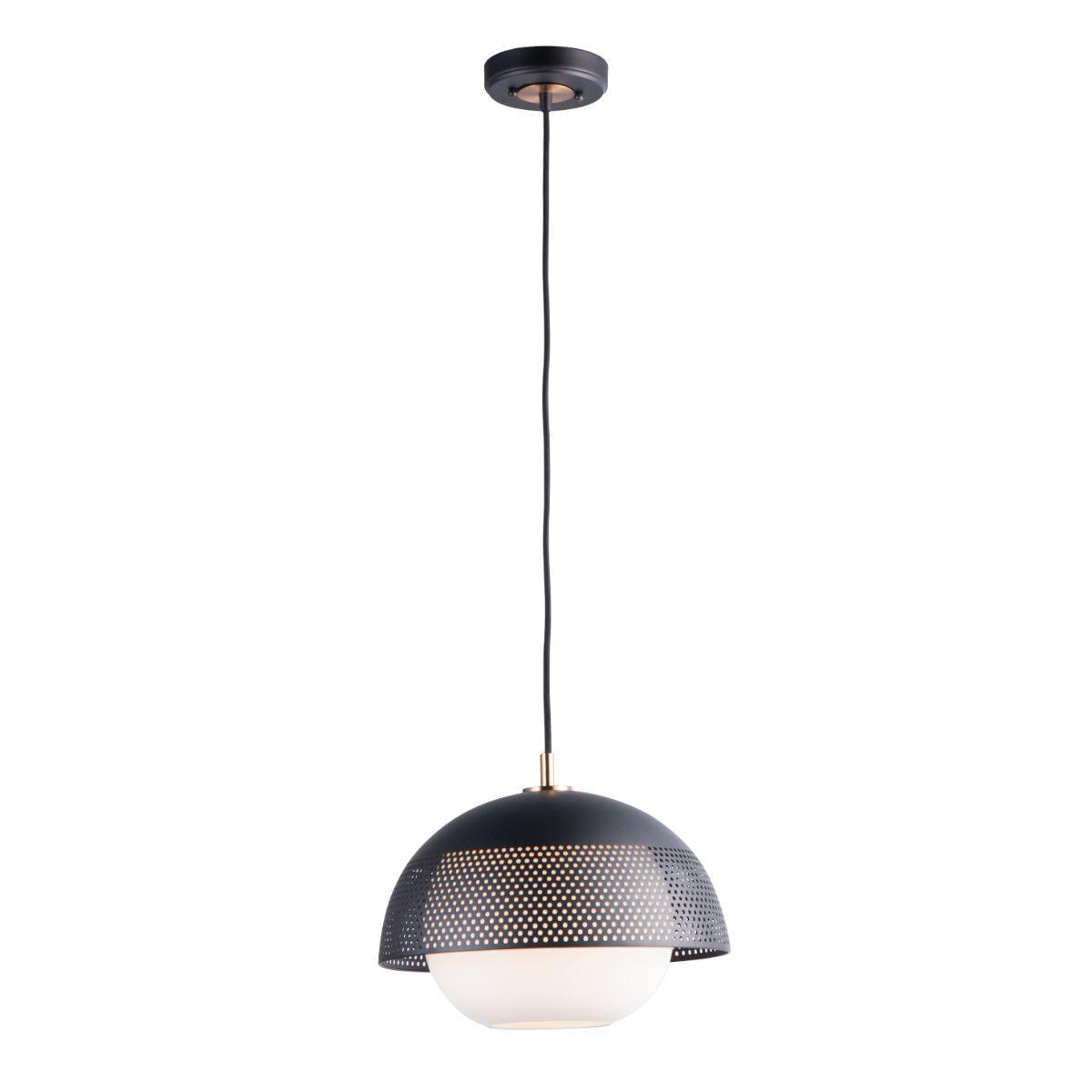 Perf 14 in. Pendant Light Satin Brass Finish - Bees Lighting