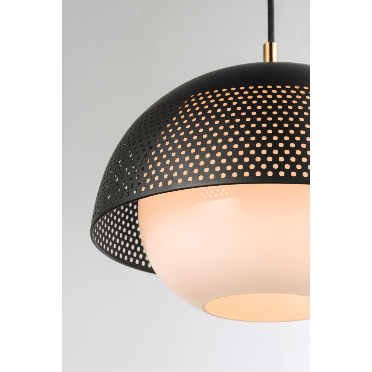 Perf 14 in. Pendant Light Satin Brass Finish - Bees Lighting