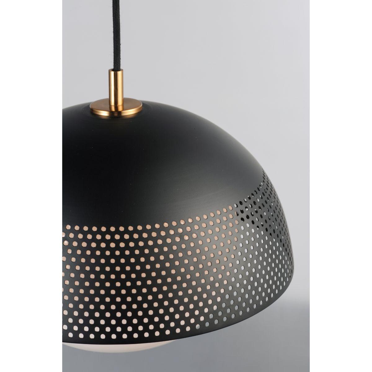 Perf 14 in. Pendant Light Satin Brass Finish - Bees Lighting