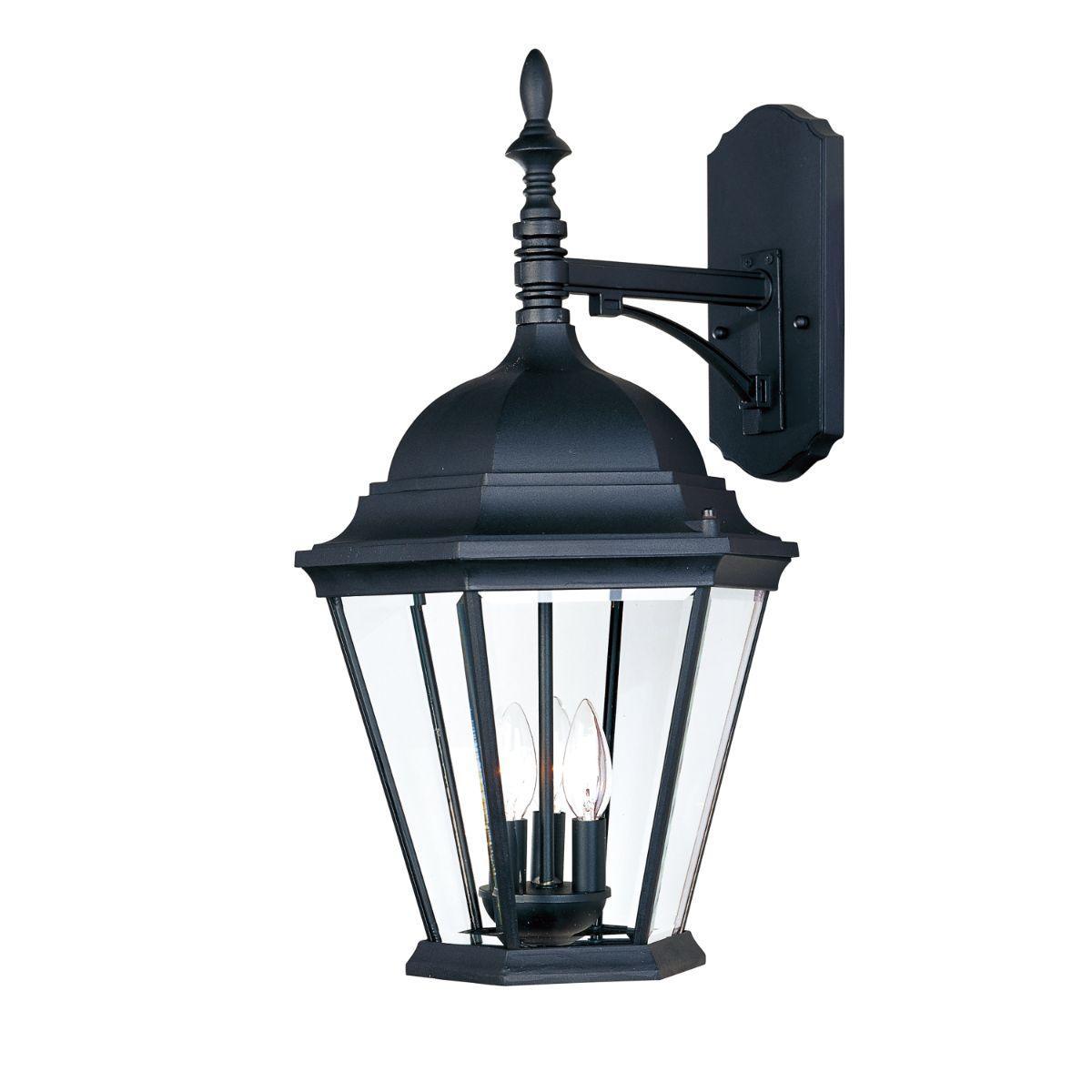 Westlake 22 in. 3 Iights Outdoor Wall Light Black Finish - Bees Lighting