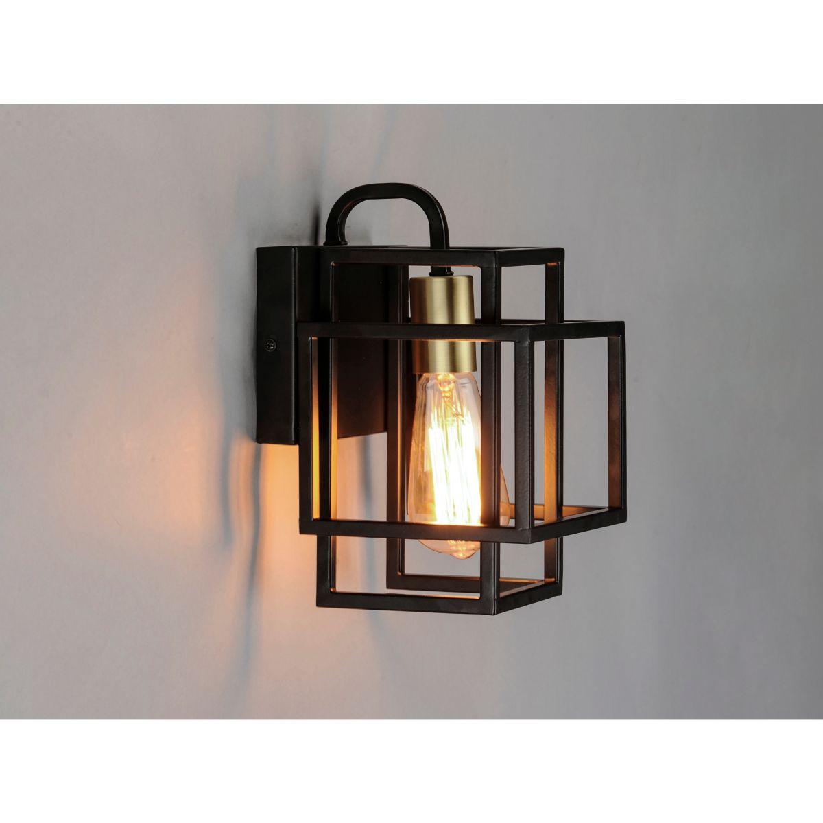 Liner 10 in. Armed Sconce Black Finish - Bees Lighting