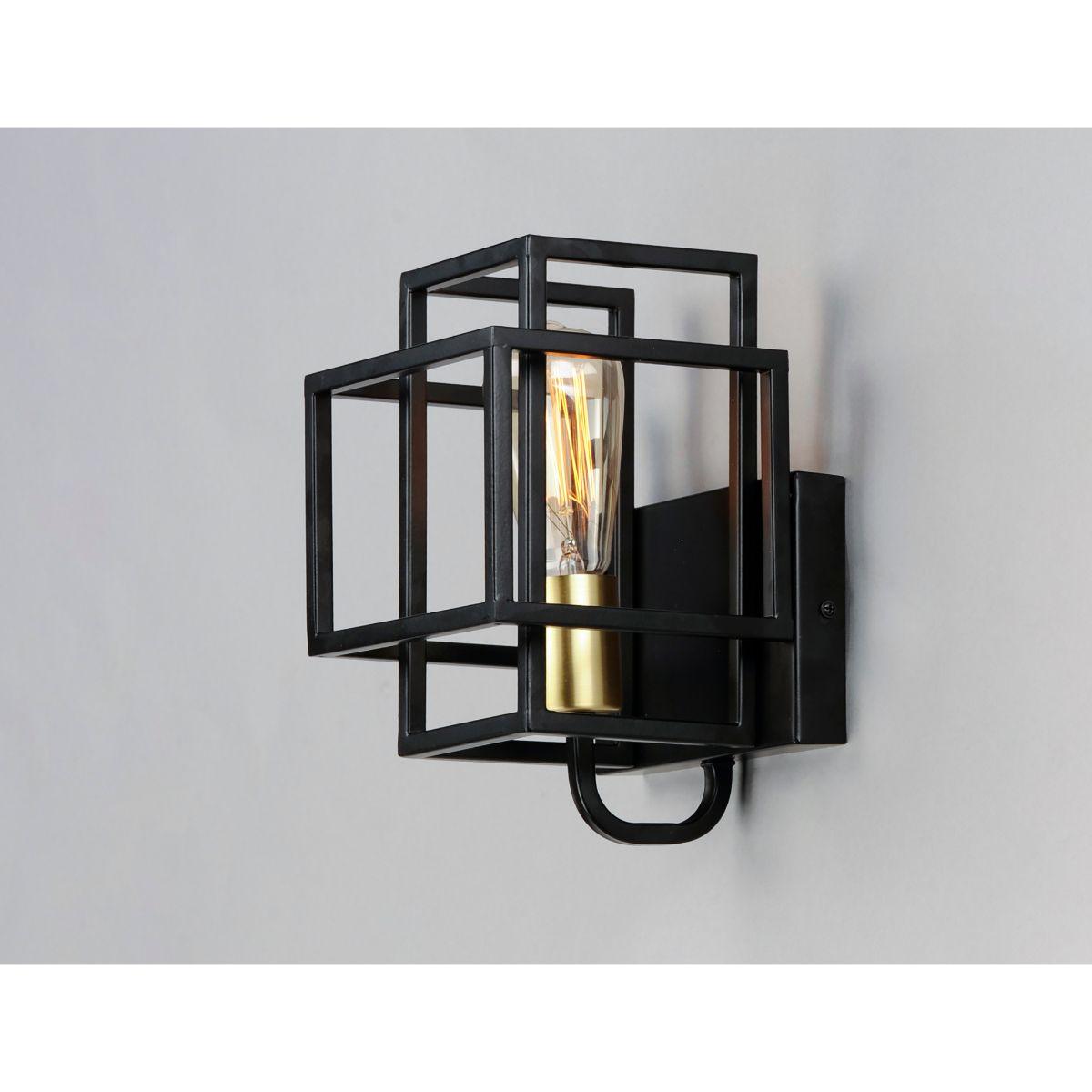 Liner 10 in. Armed Sconce Black Finish - Bees Lighting