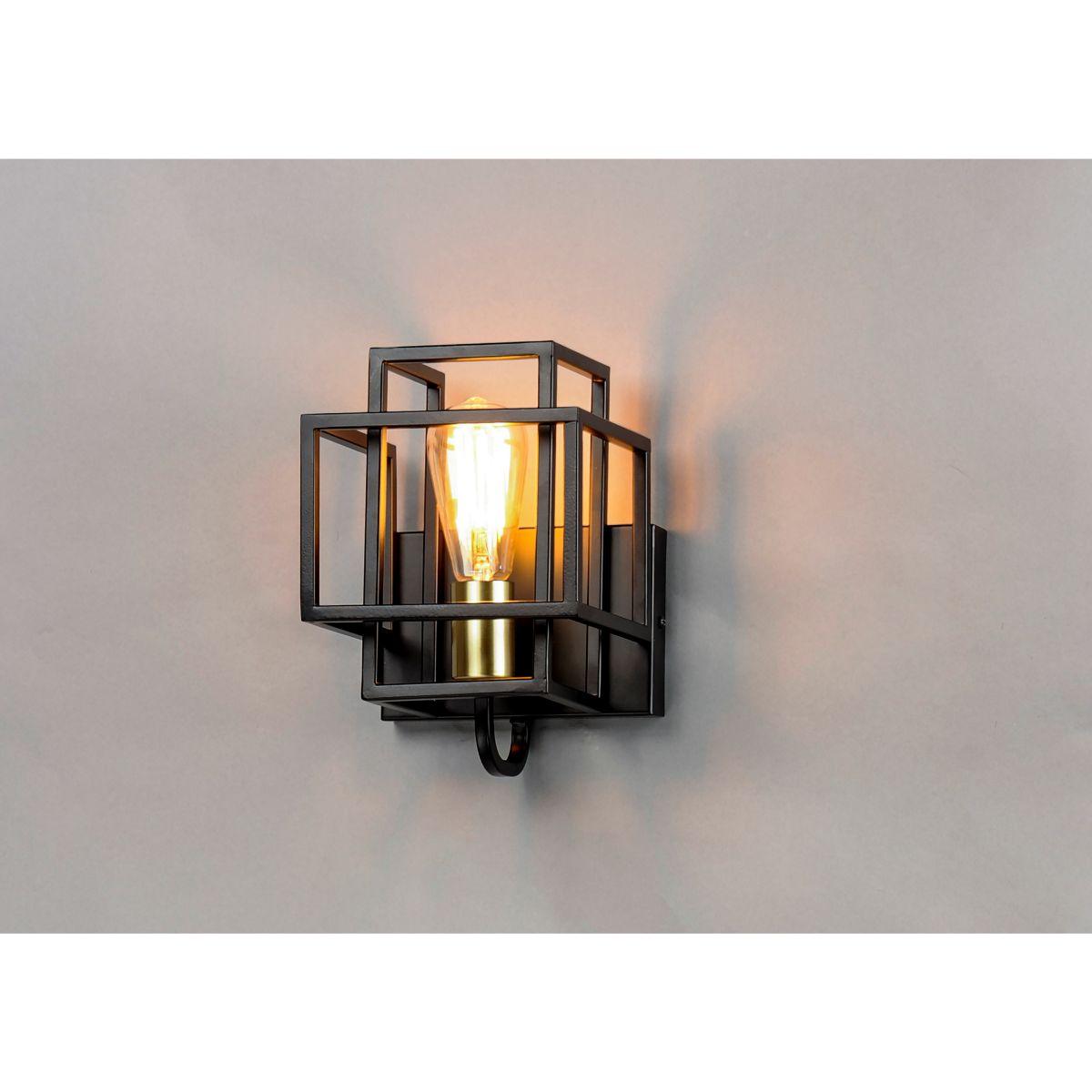 Liner 10 in. Armed Sconce Black Finish - Bees Lighting