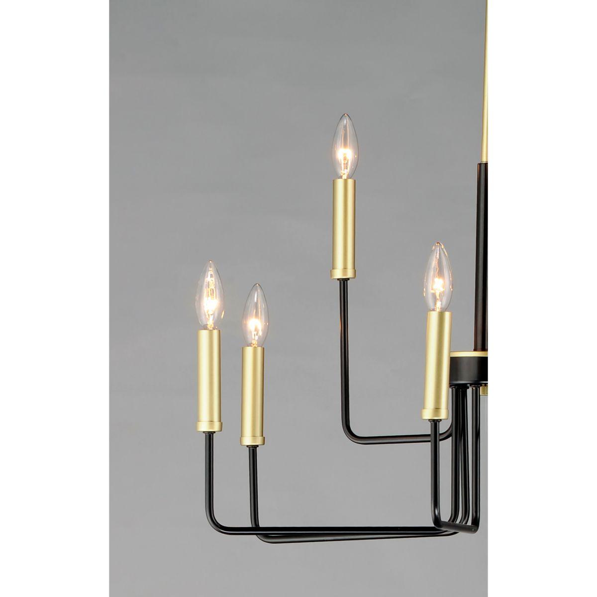 Sullivan 25 in. 9 Lights Chandelier Black Finish - Bees Lighting