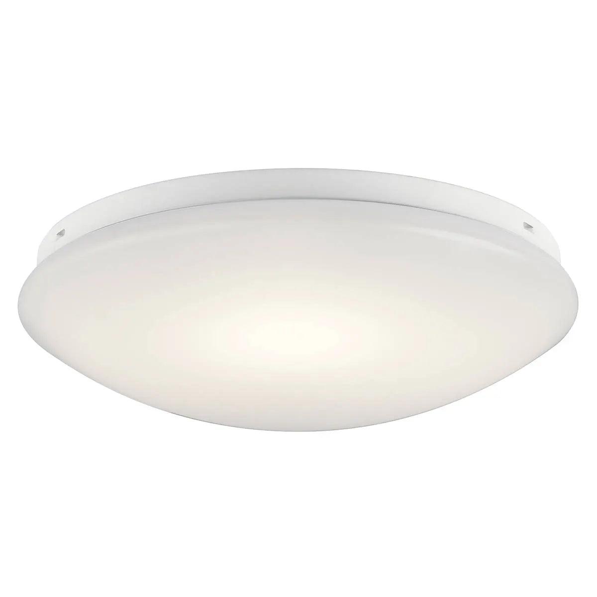 Ceiling Space 14 in. LED Ceiling Puff Light 120V, 3000K, 20W White Finish - Bees Lighting