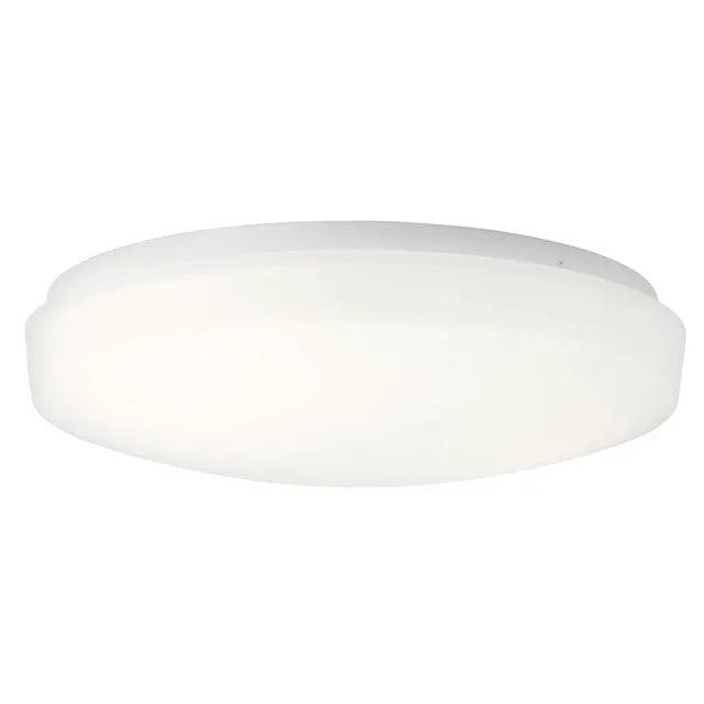 Ceiling Space 14 in. LED Ceiling Puff Light 120V, 3000K White Finish - Bees Lighting