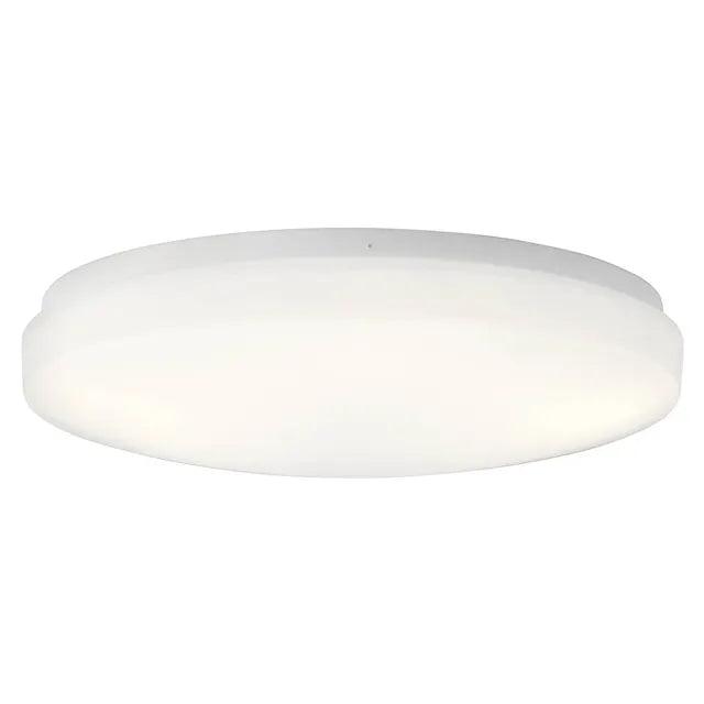 Ceiling Space 16 in. LED Ceiling Puff Light 120V, 3000K White Finish - Bees Lighting