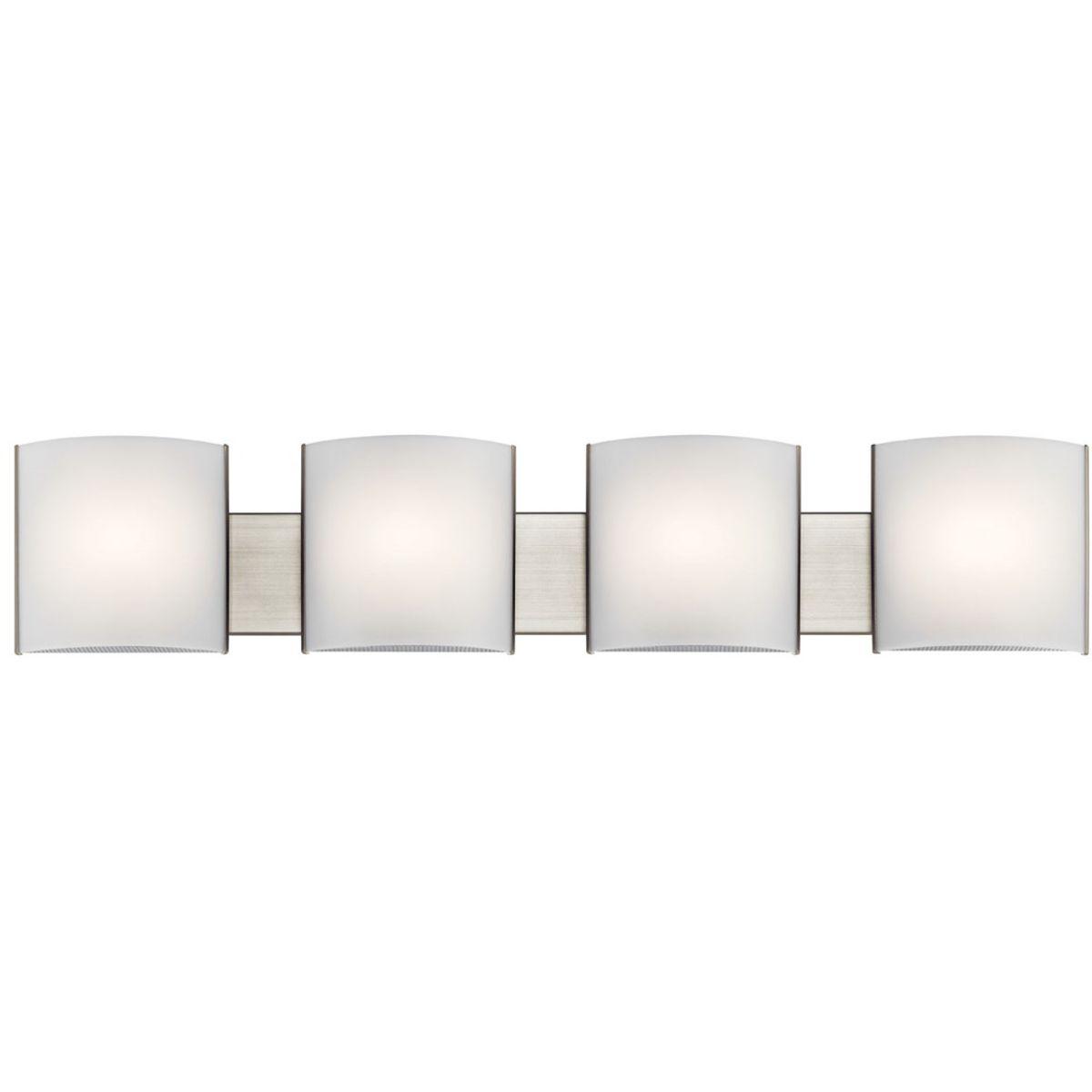 41 in 4 Lights LED Vanity Light Nickel finish - Bees Lighting