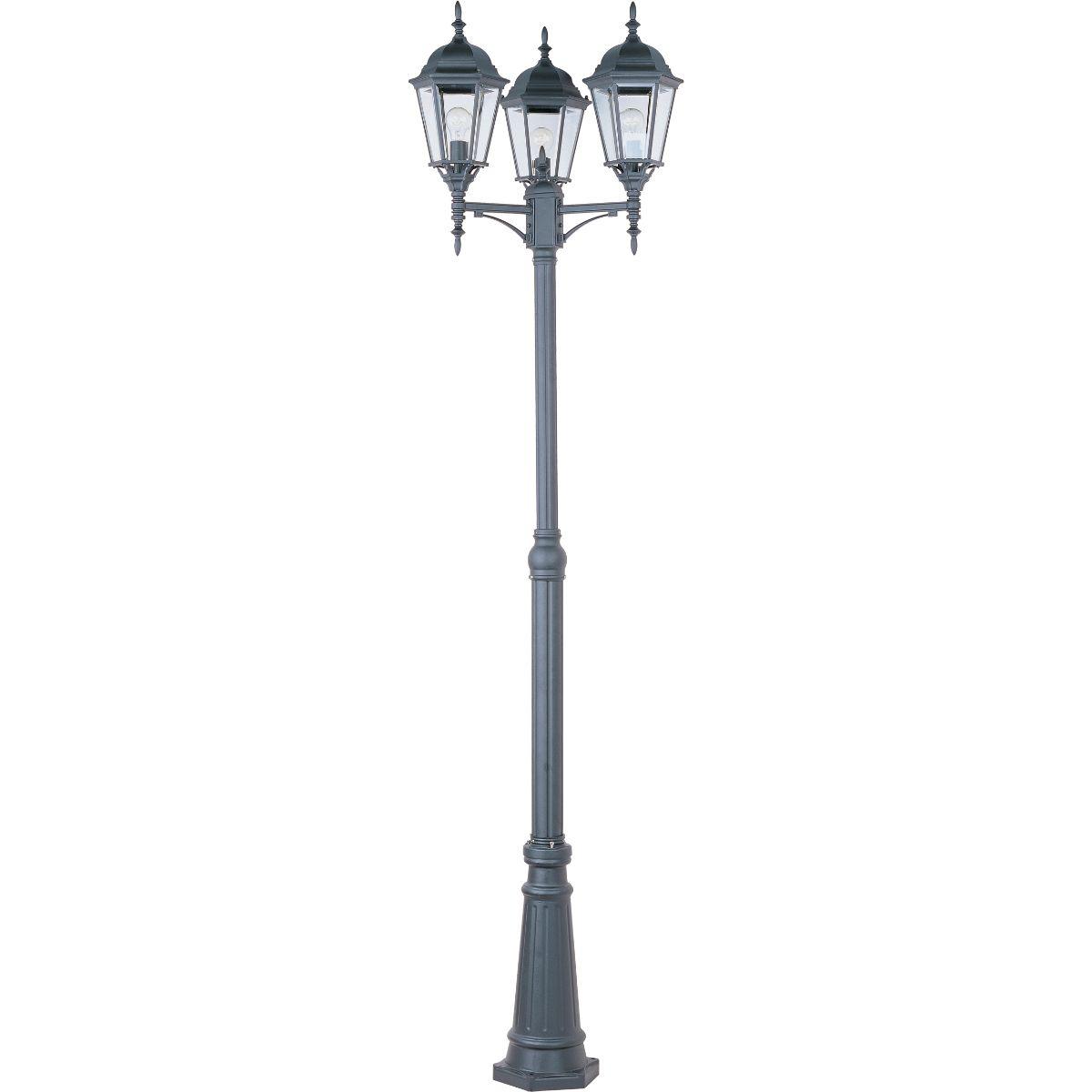 Poles 100 in. Lamp Post (Full) Black finish - Bees Lighting