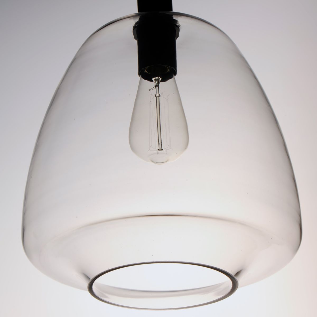 Babylon 12 in. Pendant Light Black Finish - Bees Lighting