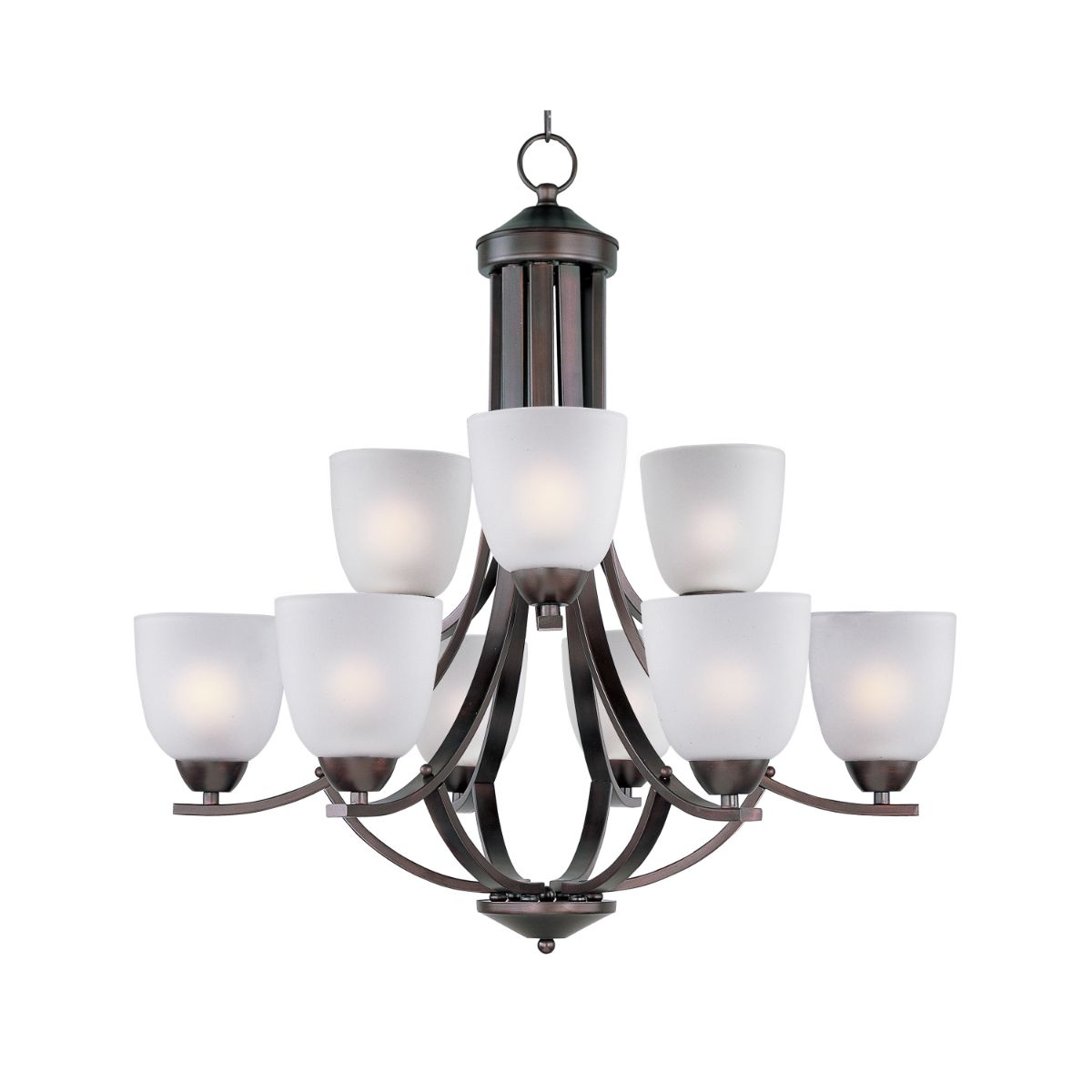 Axis 28 in. 9 Lights Chandelier Oil-Rubbed Bronze Finish - Bees Lighting