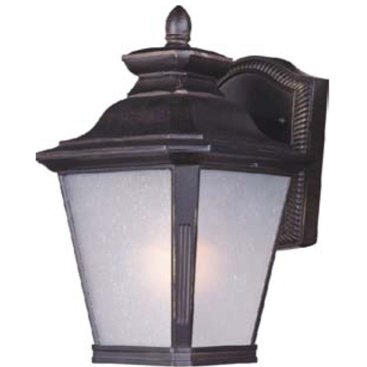 Knoxville 11 in. Outdoor Wall Light Bronze Finish with frosted glass - Bees Lighting