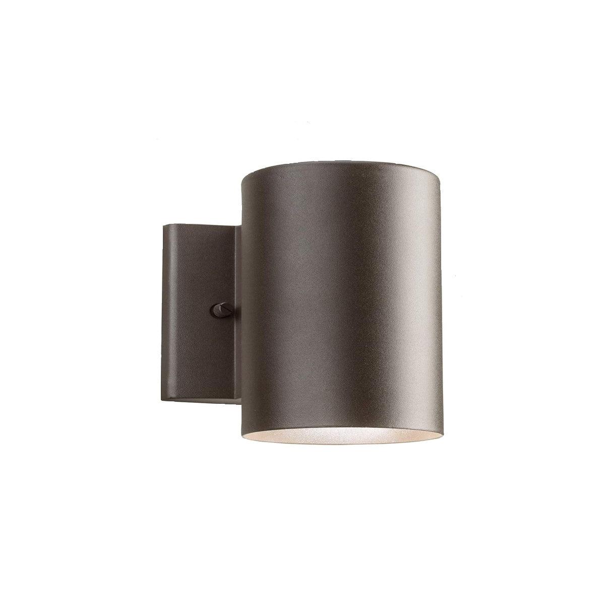 Cylinder 7'' LED Outdoor Wall Light, Up or Down, 350 Lumens, 3000K, Bronze Finish - Bees Lighting