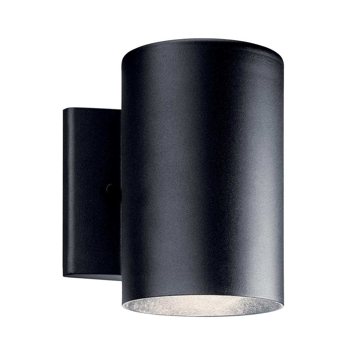 Cylinder 7'' LED Outdoor Wall Light, Up or Down, 350 Lumens, 3000K, Black Finish - Bees Lighting