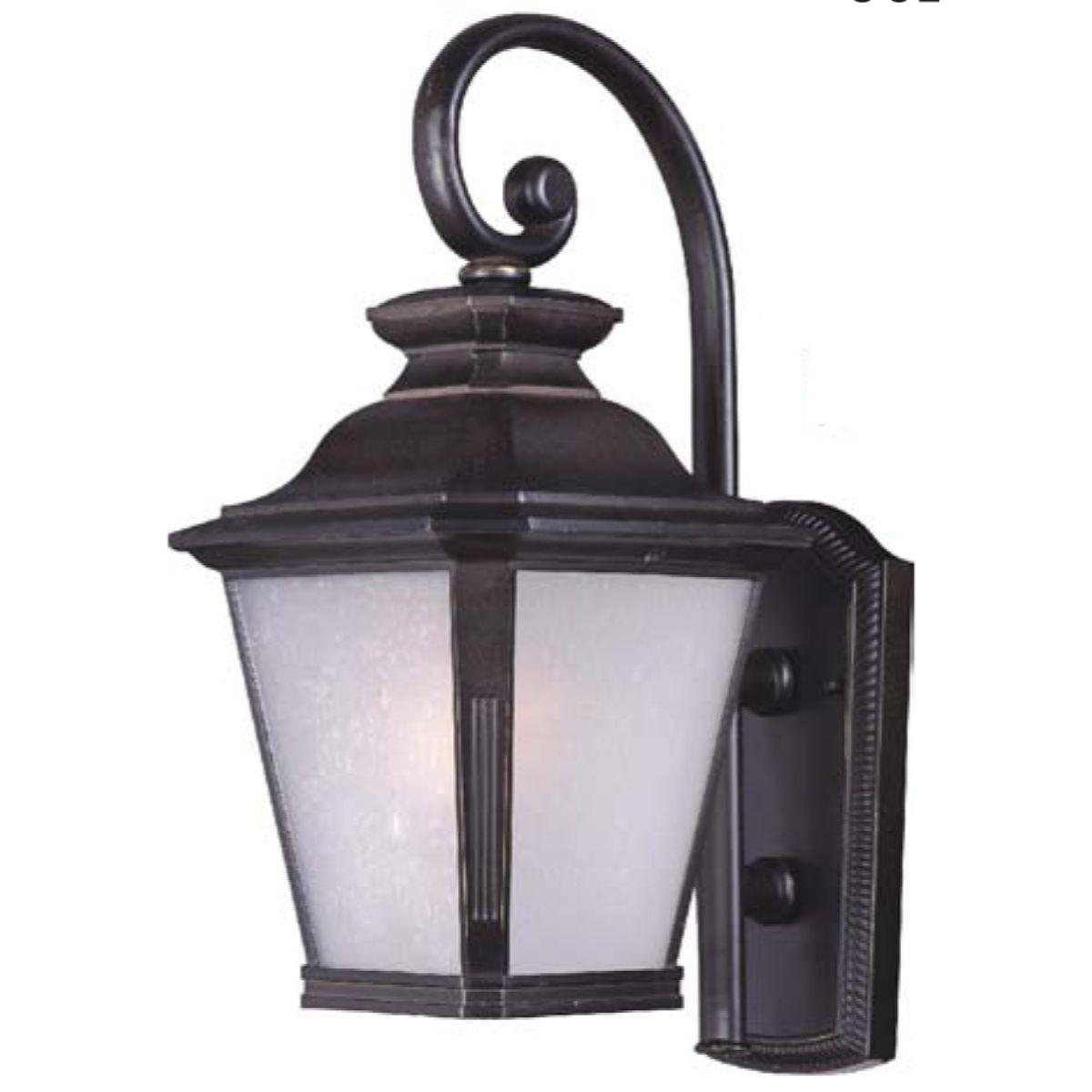 Knoxville 19 in. Outdoor Wall Light Bronze Finish with frosted glass - Bees Lighting