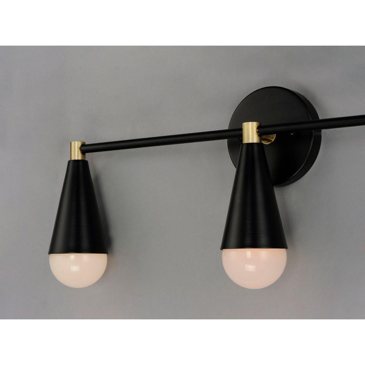 Lovell 24 In. 3 Lights Vanity Light Black Finish - Bees Lighting