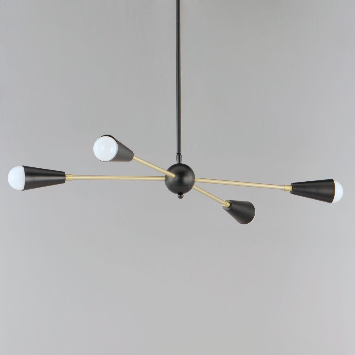 Lovell 32 in. 4 Lights Pendant Light Black Finish - Bees Lighting