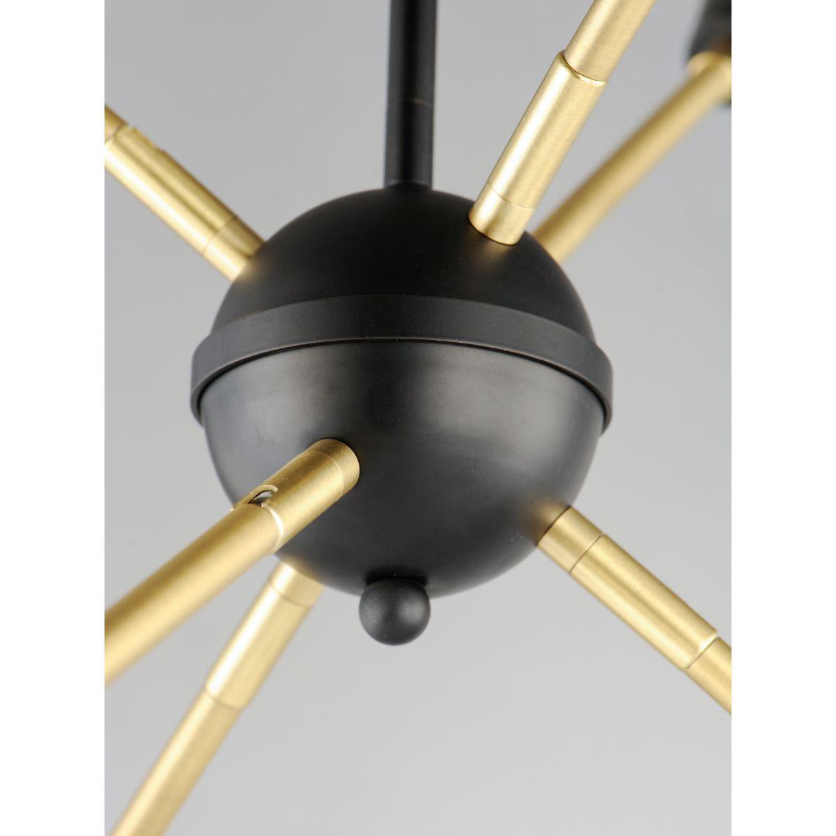 Lovell 26 in. 6 Lights Pendant Light Black Finish - Bees Lighting