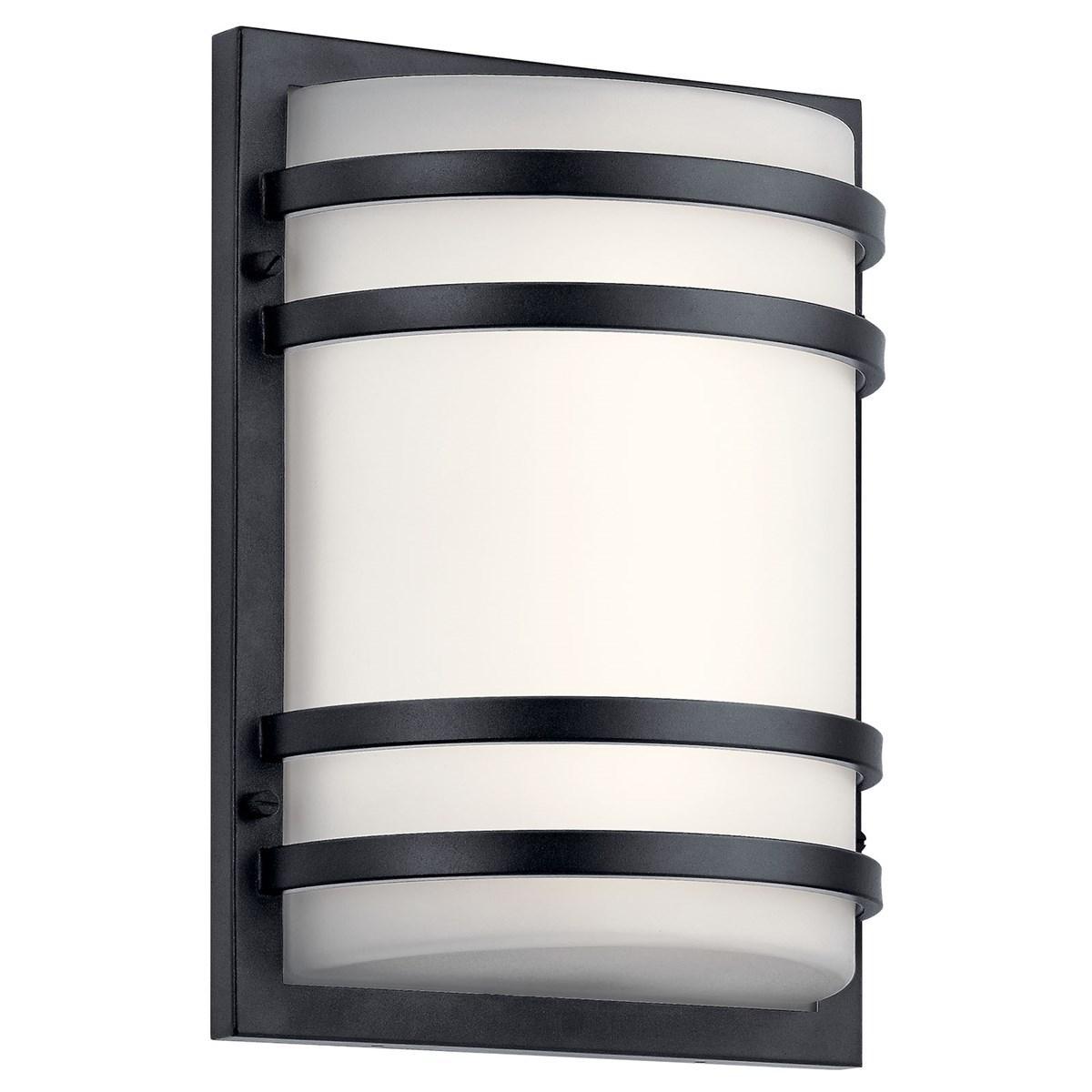 13 In LED Outdoor Wall Sconce 875 Lumens 3000K Black Finish - Bees Lighting