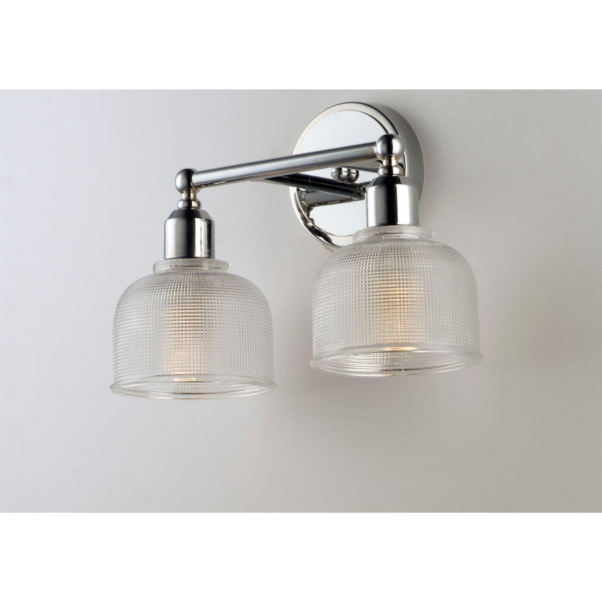 Hollow 14 in. 2 Lights Vanity Light Polished Chrome Finish - Bees Lighting