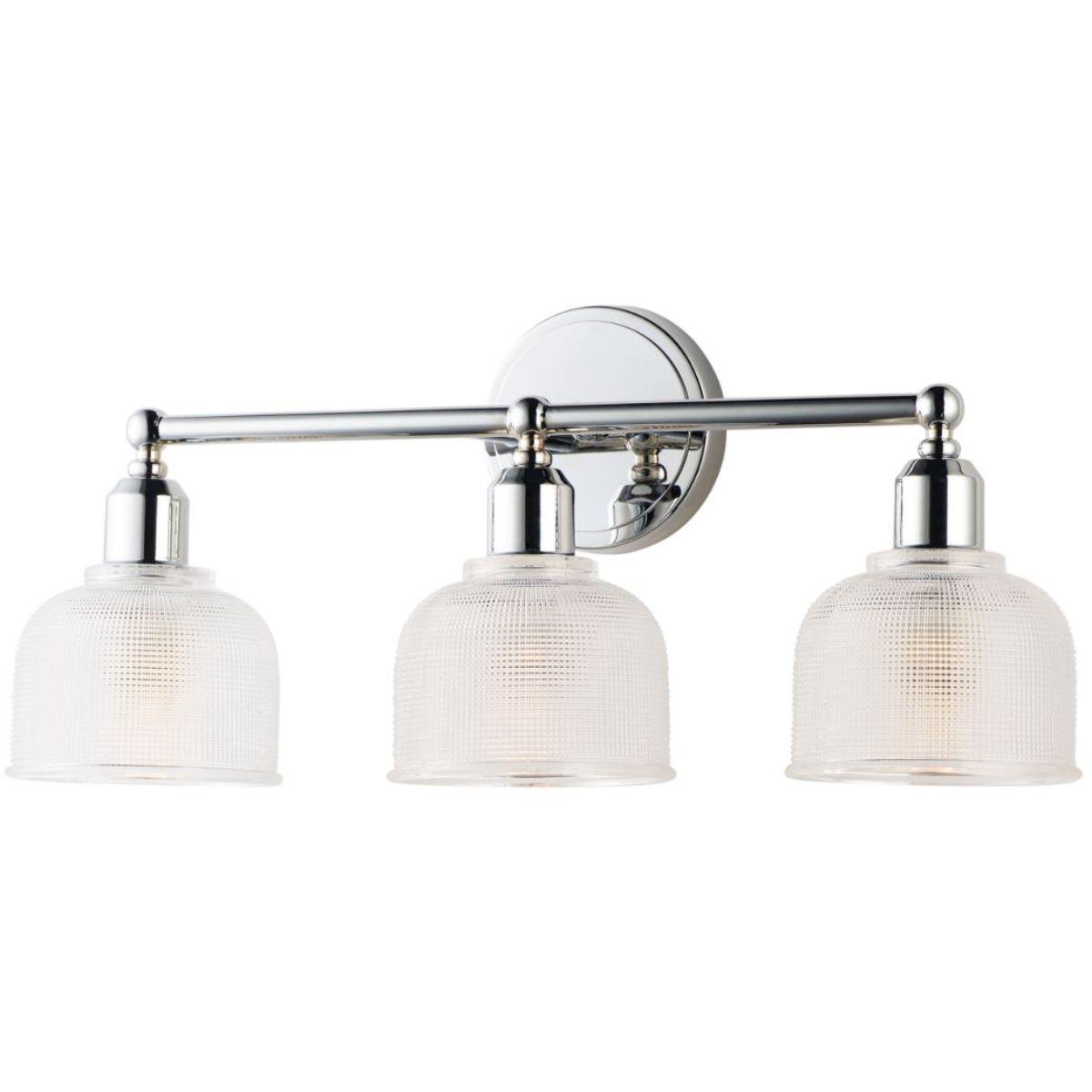 Hollow 23 in. 3 Lights Vanity Light Polished Chrome Finish - Bees Lighting