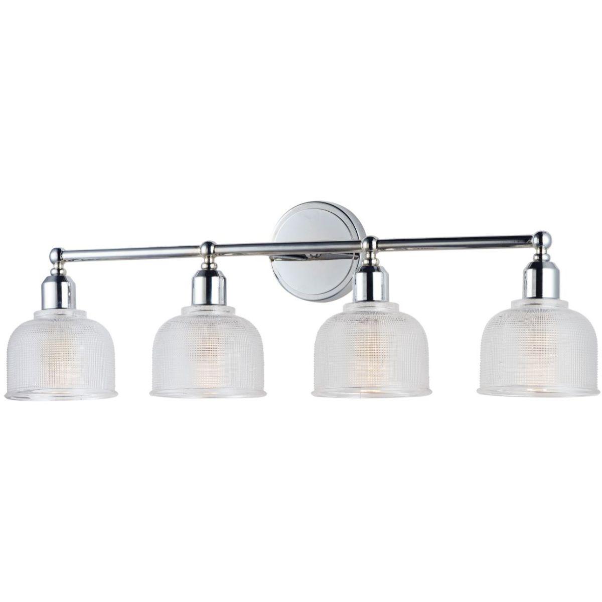 Hollow 31 in. 4 Lights Vanity Light Polished Chrome Finish - Bees Lighting