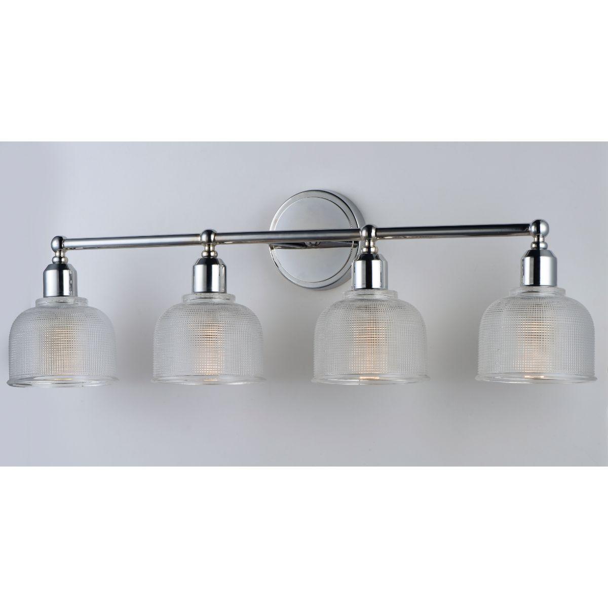 Hollow 31 in. 4 Lights Vanity Light Polished Chrome Finish - Bees Lighting