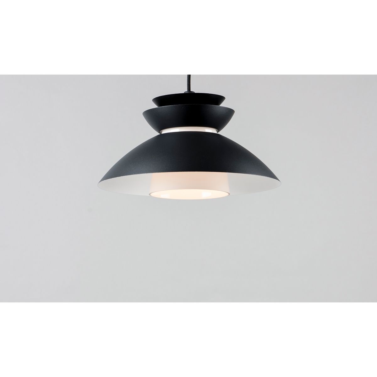 Nordic 8 in. Pendant Light Black Finish - Bees Lighting