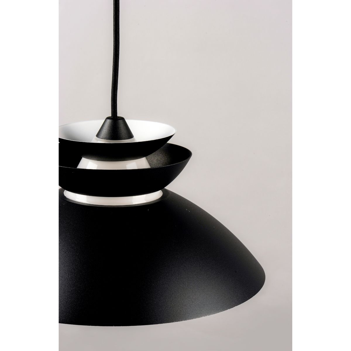 Nordic 8 in. Pendant Light Black Finish - Bees Lighting