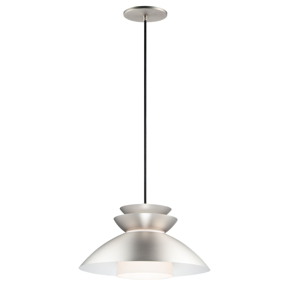 Nordic 8 in. Pendant Light Platinum Finish - Bees Lighting