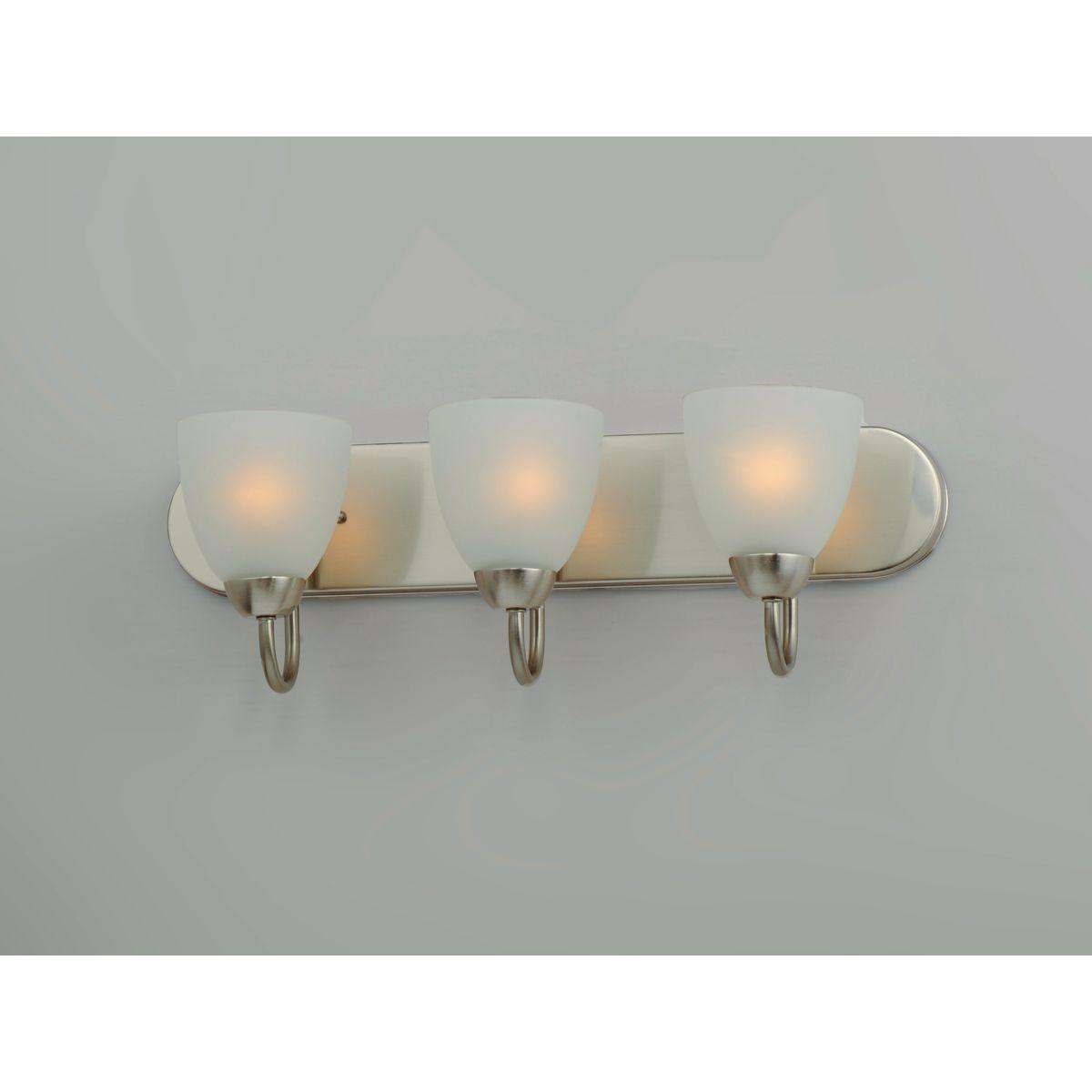 Axis 24 In. 3 Lights Vanity Light Nickel Finish - Bees Lighting