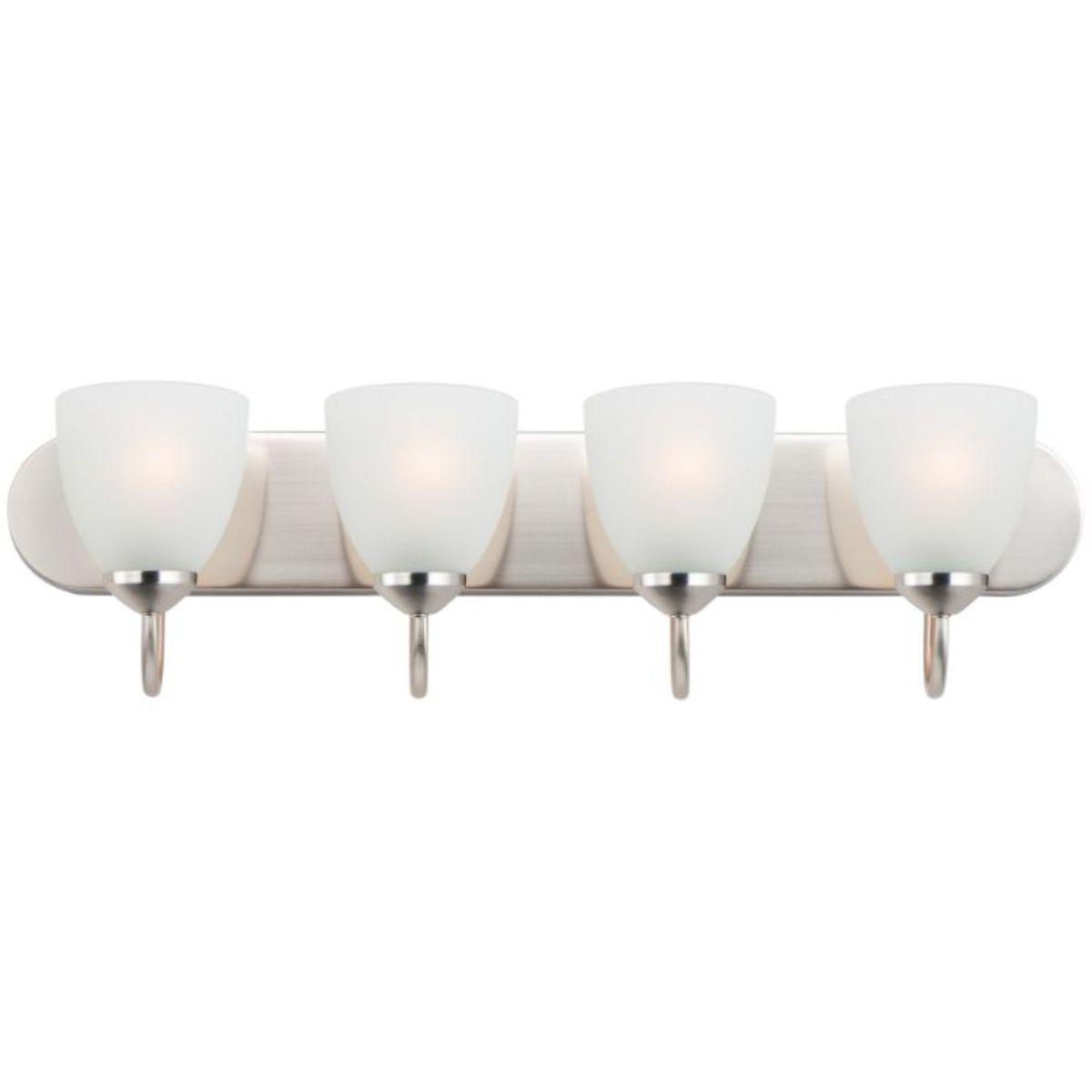 Axis 30 In. 4 Lights Vanity Light Nickel Finish - Bees Lighting