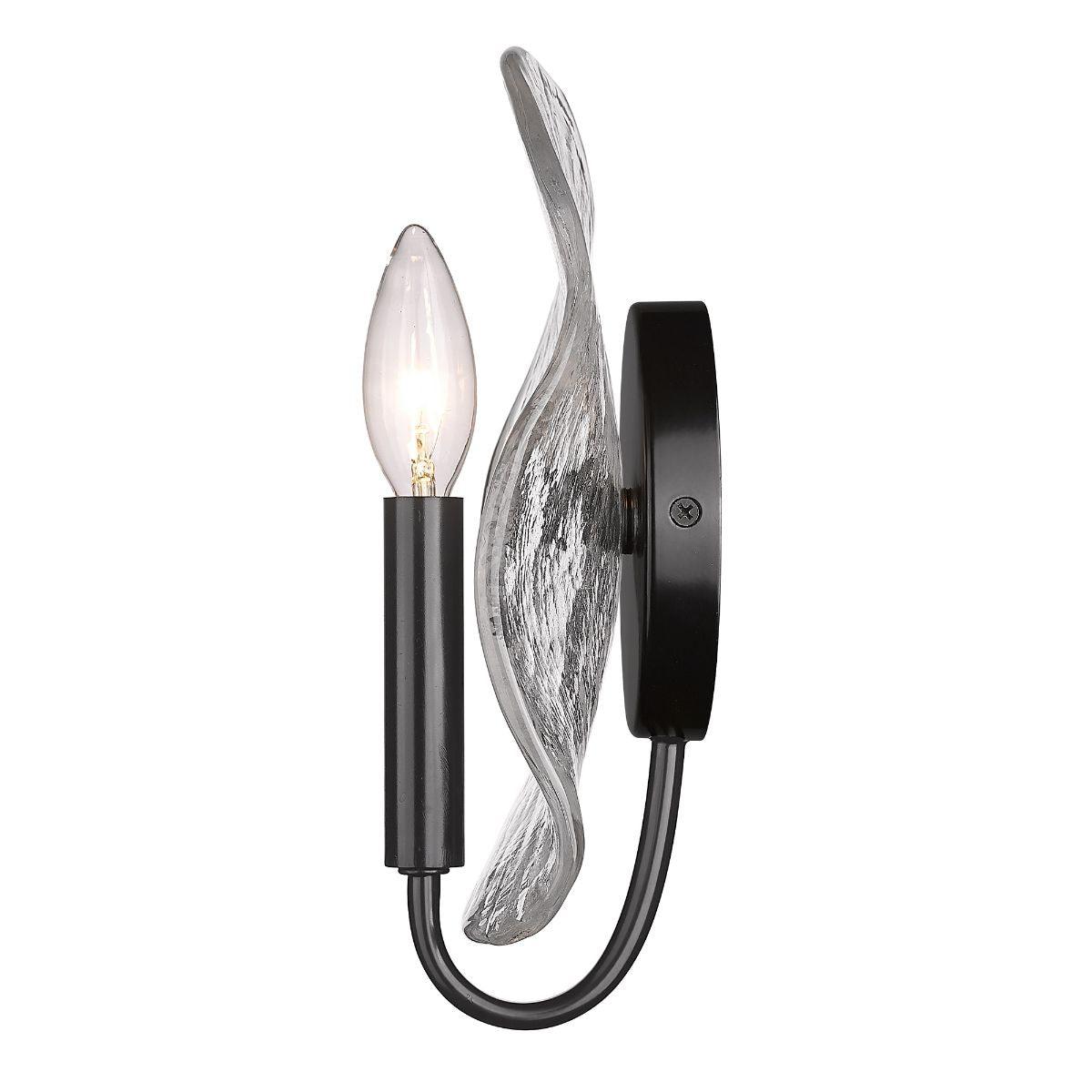 Samara 10 in. Wall Sconce Matte Black Finish - Bees Lighting