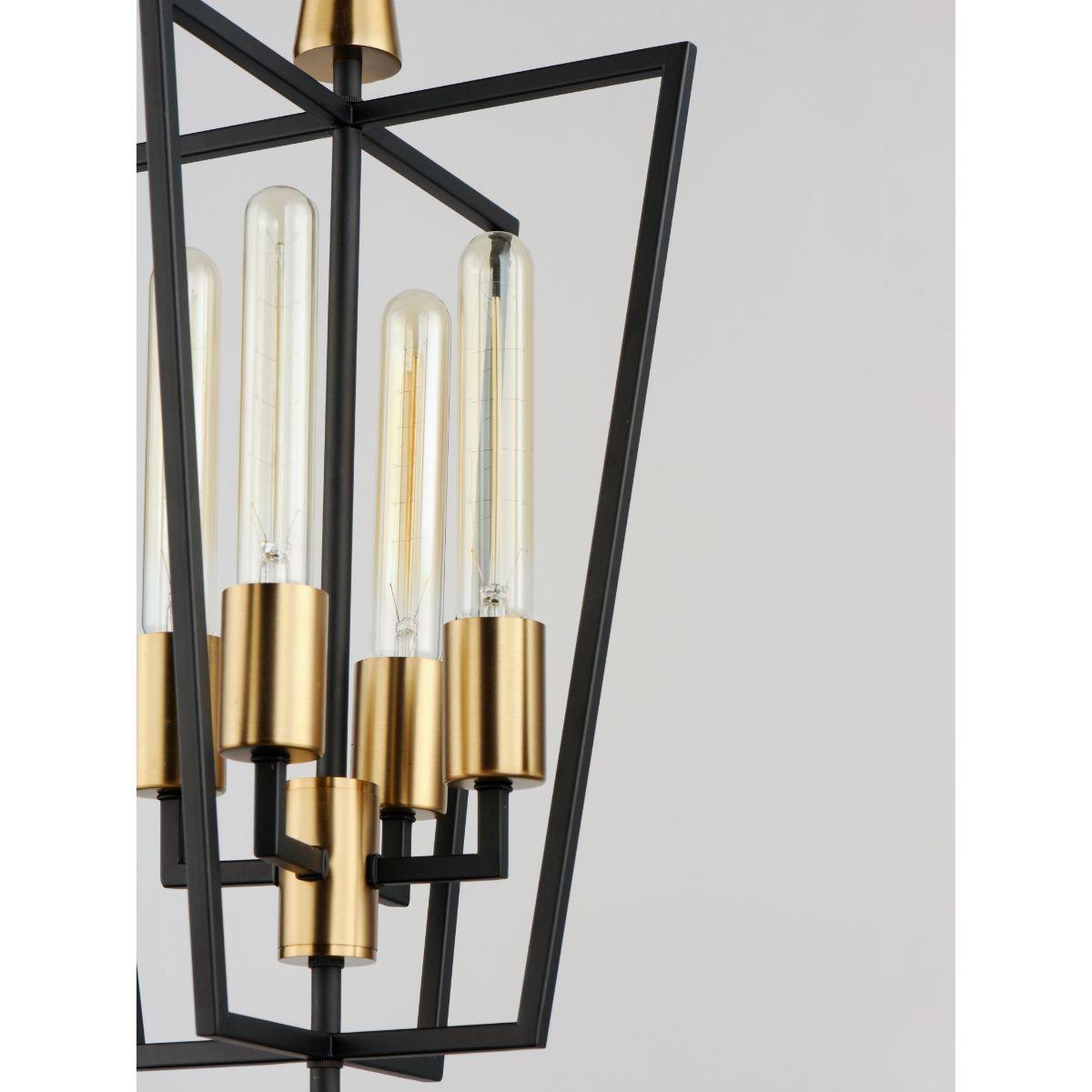 Wings 12 in. 4 Lights Pendant Light Black Finish - Bees Lighting