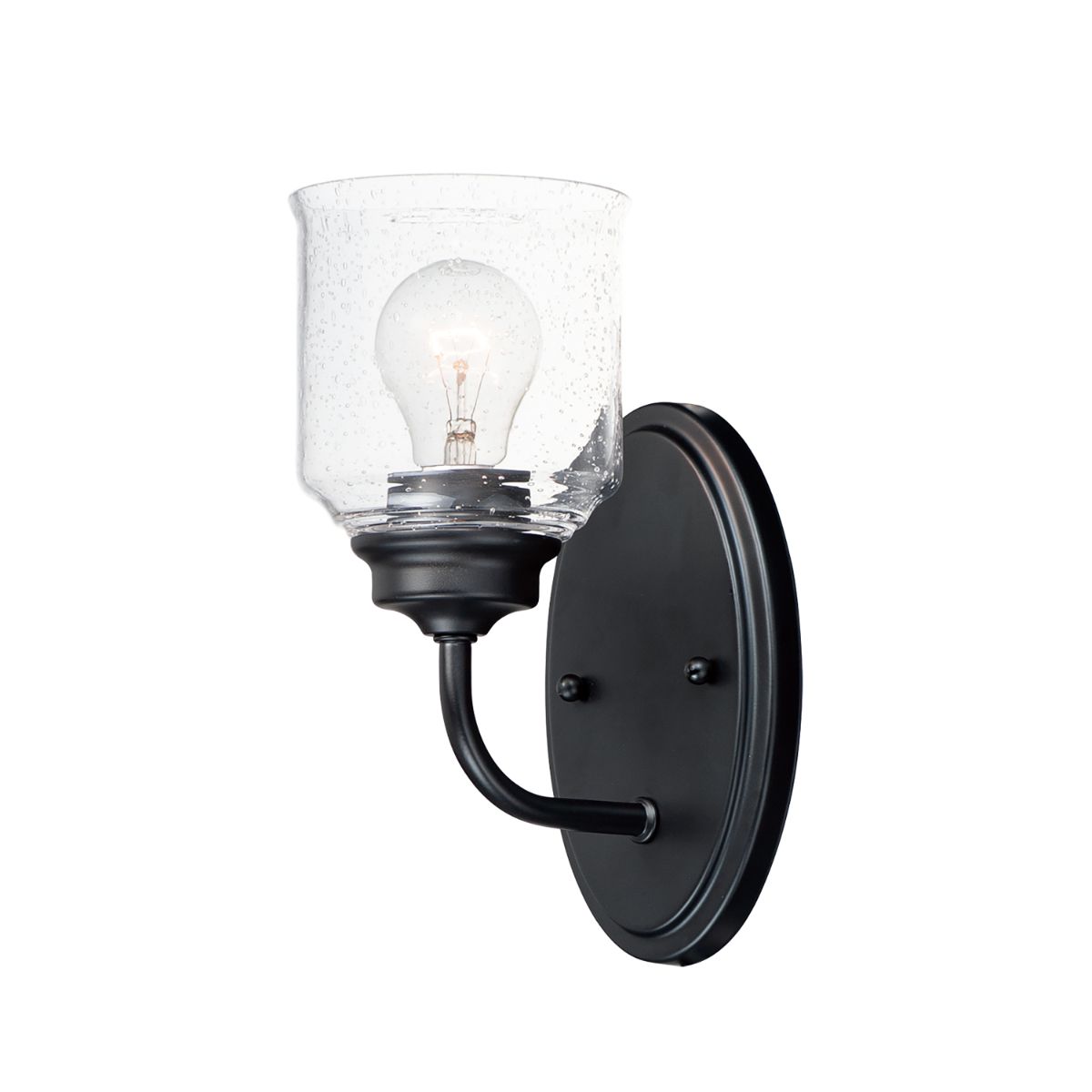 Acadia 11 in. Armed Sconce Black Finish - Bees Lighting