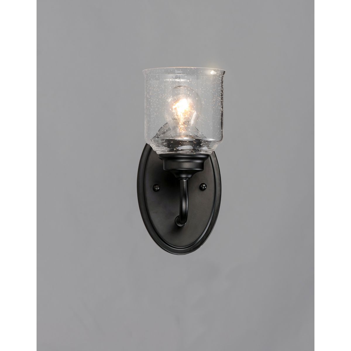 Acadia 11 in. Armed Sconce Black Finish - Bees Lighting