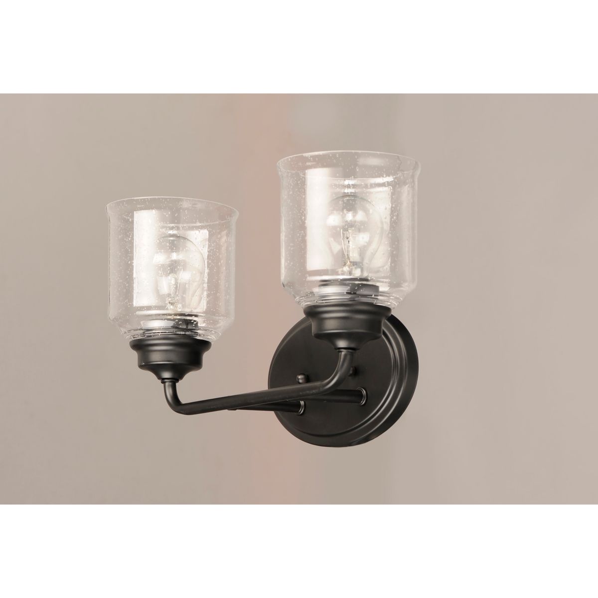 Acadia 15 in. 2 Lights Vanity Light Black Finish - Bees Lighting