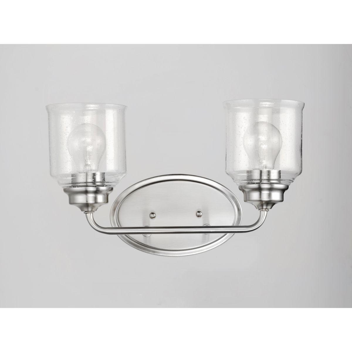 Acadia 15 in. 2 Lights Vanity Light Satin Nickel Finish - Bees Lighting