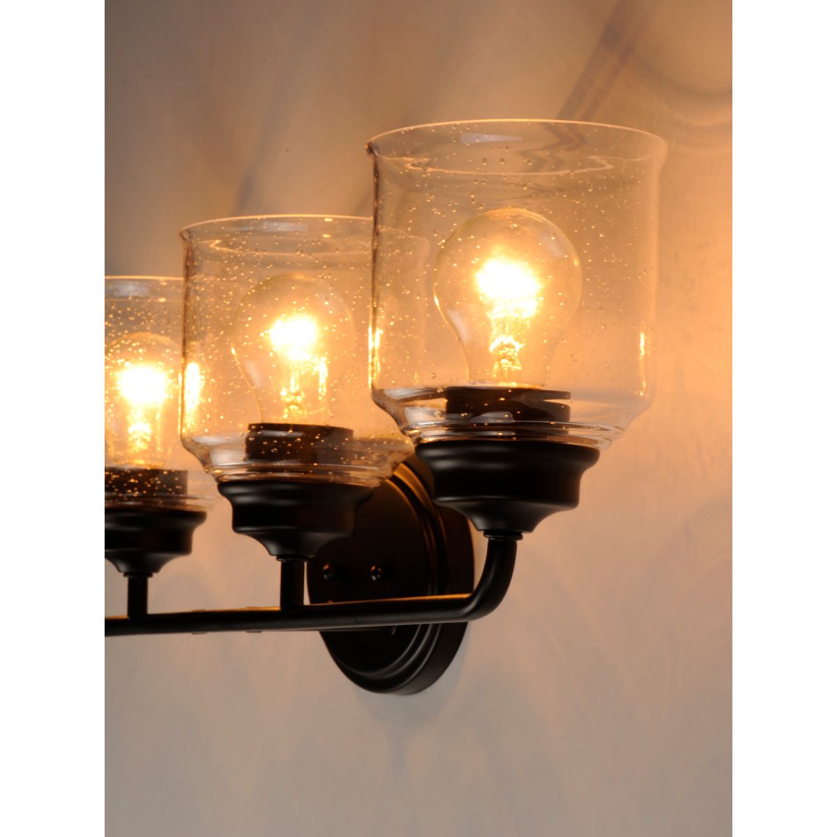 Acadia 35 in. 4 Lights Vanity Light Black Finish - Bees Lighting