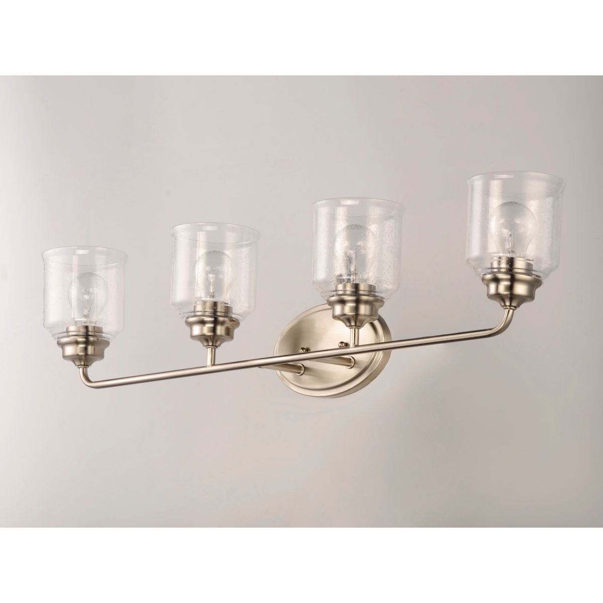 Acadia 35 in. 4 Lights Vanity Light Satin Nickel Finish - Bees Lighting