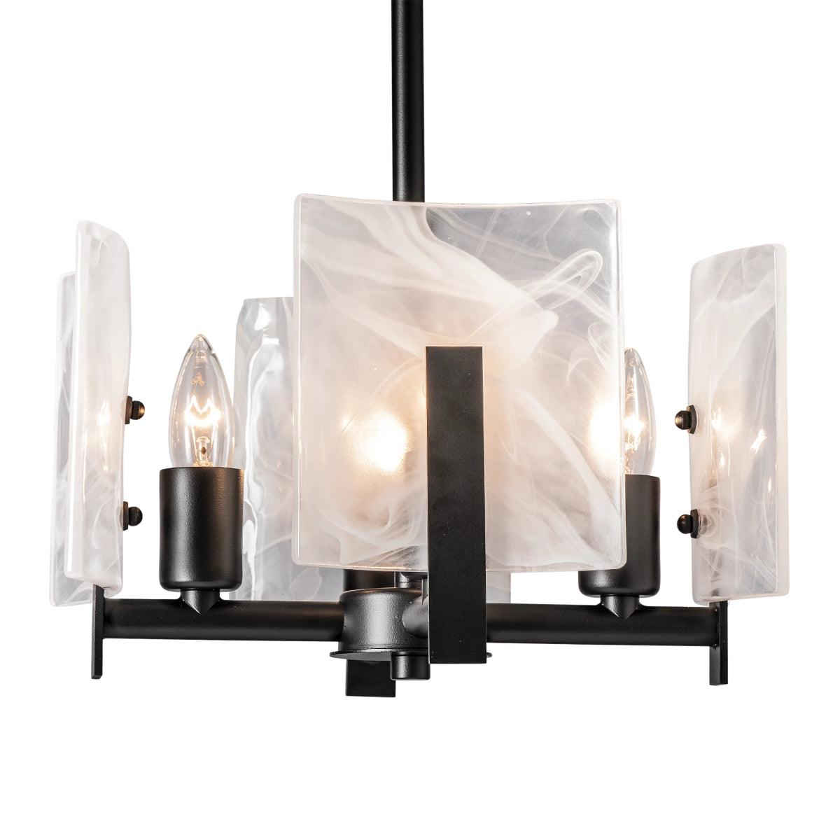 Arc 14 in. 4 Lights Pendant/Semi Flush Mount Light - Bees Lighting