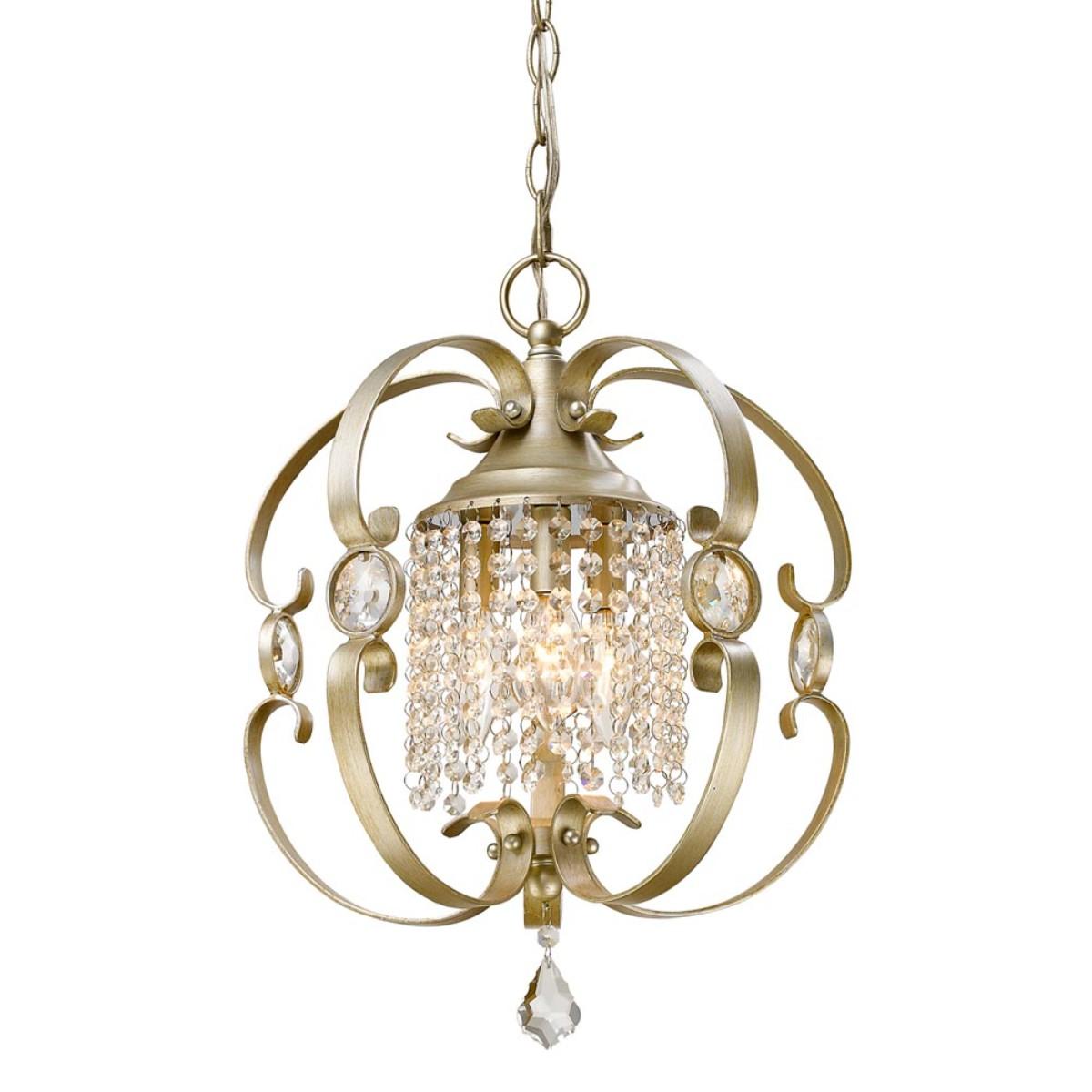 Ella 17 in Semi Flush Mount Light Gold Finish