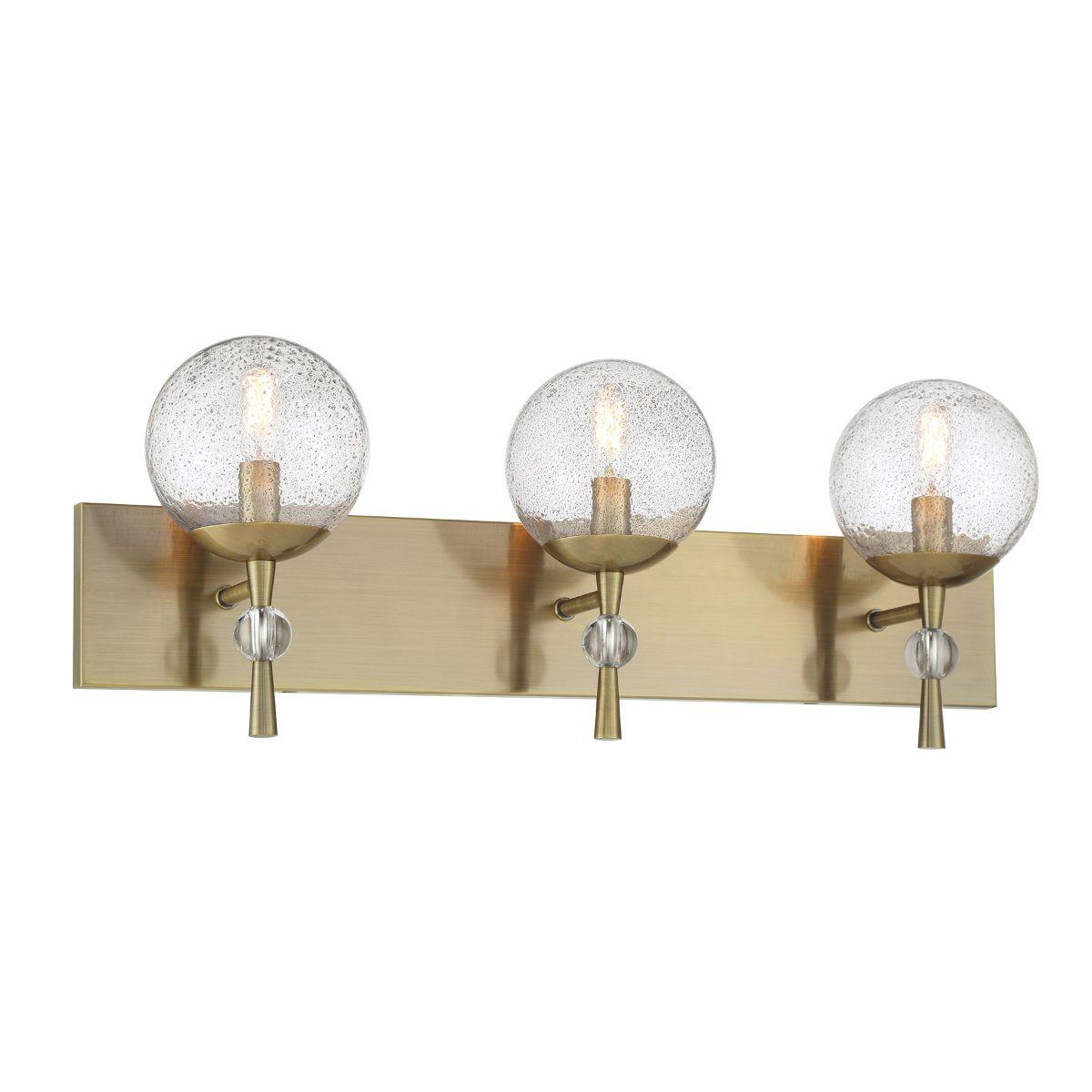 Populuxe 28 In. 3 Lights Vanity Light Brass Finish - Bees Lighting