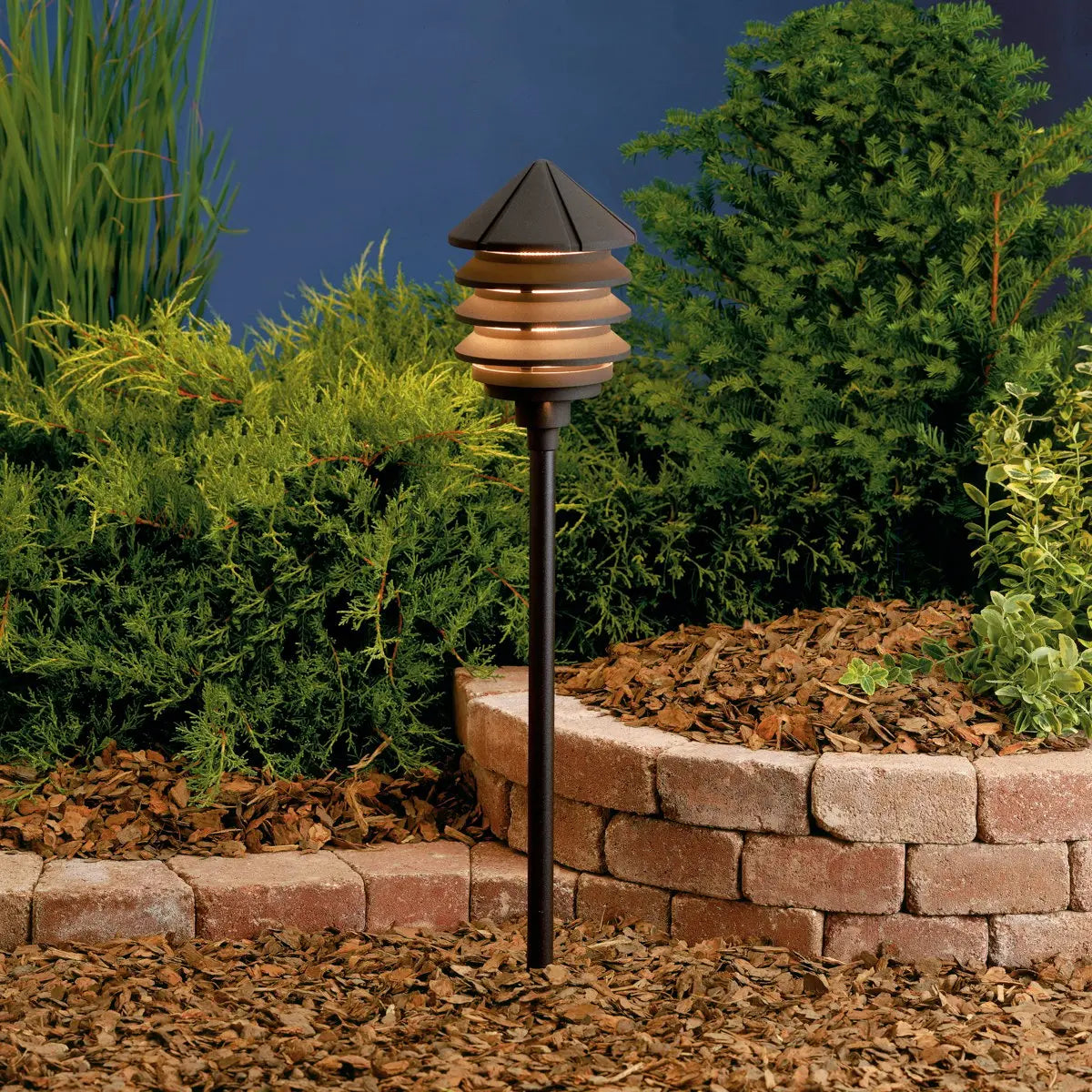 120V Landscape Path & Spread Light Textured Black