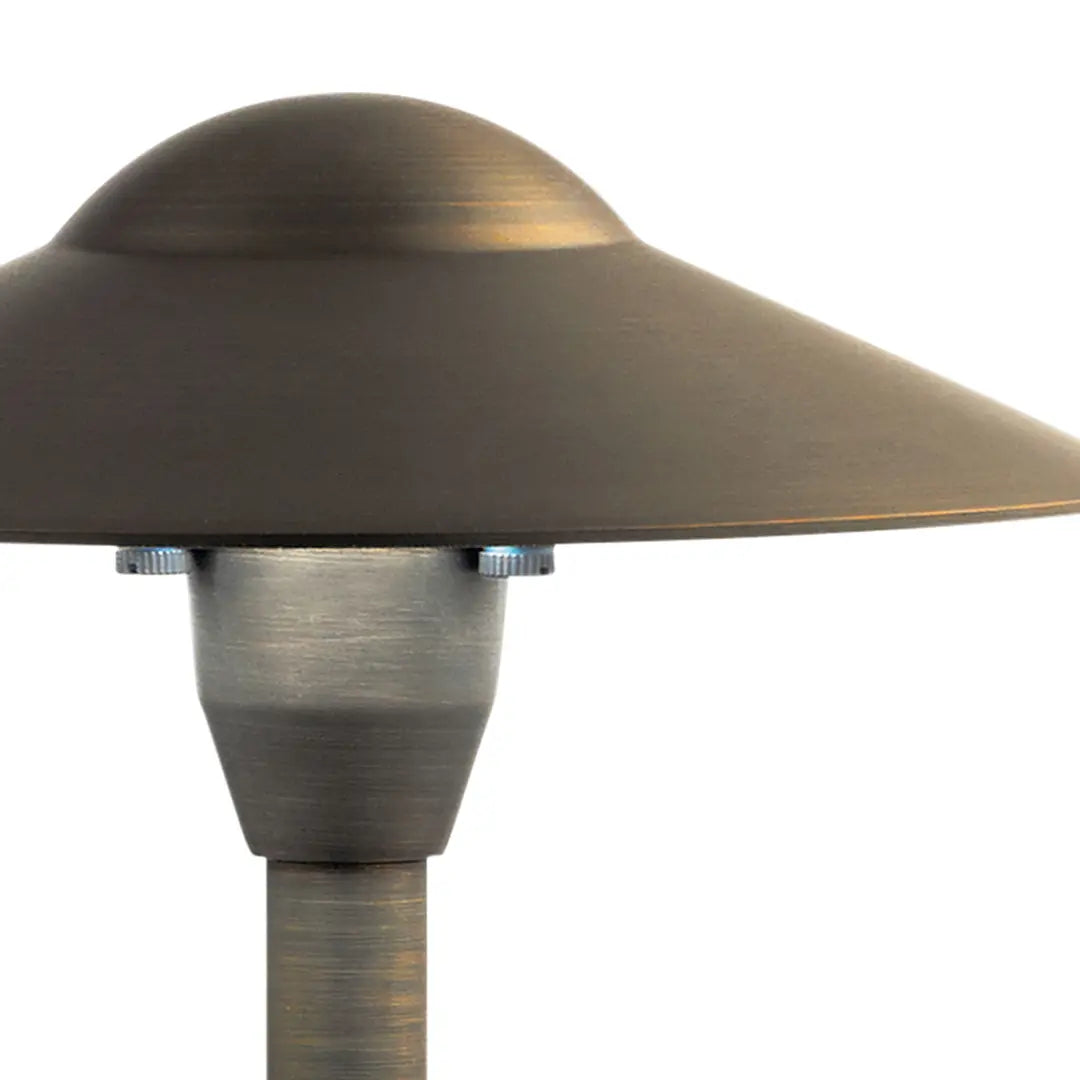 12V 8" Dome LED Path Light Centennial Brass