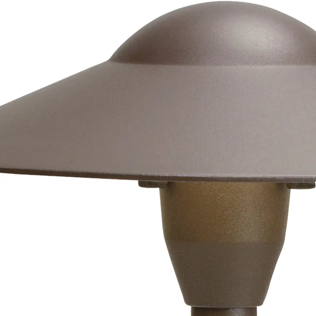 12V Dome LED Path Light Aluminum Textured Architectural Bronze